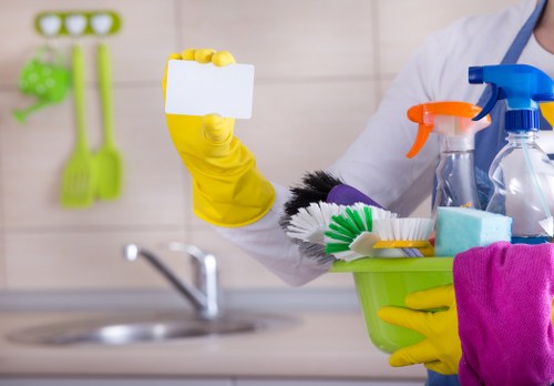 Professional office cleaning in Hammersmith with tidy desks and polished floors