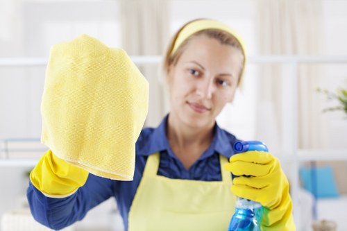 Kitchen surfaces being thoroughly cleaned in Hammersmith