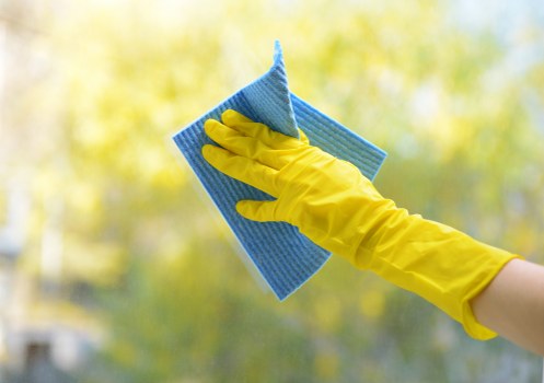 Deep cleaning team separating recyclable waste in Hammersmith