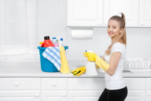 Professional deep cleaning in a Hammersmith home kitchen