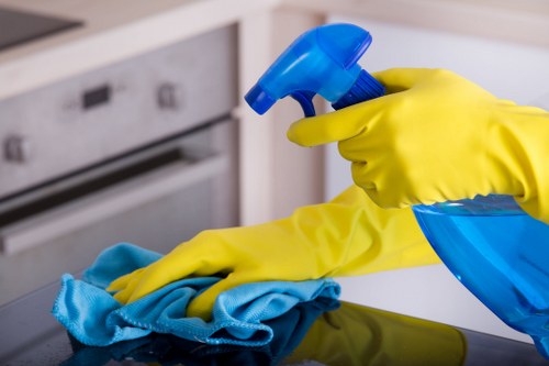 Deep cleaning service in Hammersmith sanitising a bathroom