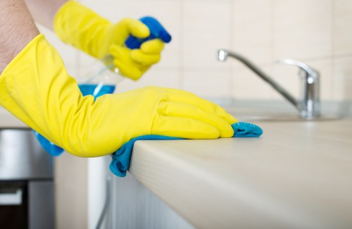 Office and commercial cleaner in Hammersmith maintaining a workspace