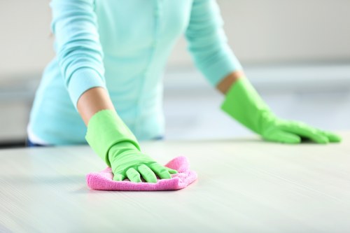 Service issue logged in a cleaning complaints process