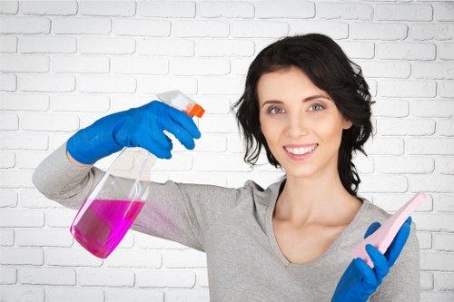 Experienced cleaners restoring a Hammersmith space with detailed care