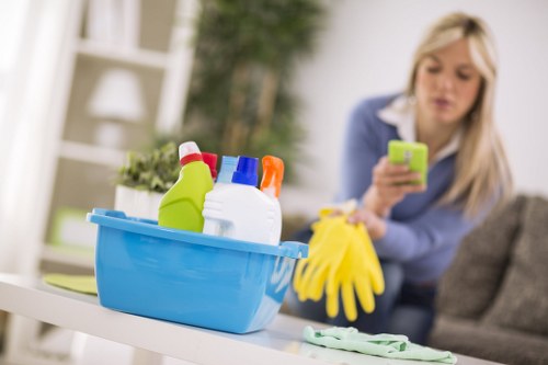 Waste handling and compliance during a deep cleaning service